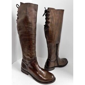 Bed Stu Manchester Boots Tall Brown Teak Distressed Glaze sz 6.5 NEW‎